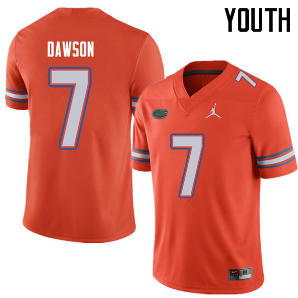 Jordan Brand Youth #7 Duke Dawson Florida Gators College Football Jerseys Sale-Orange - Click Image to Close